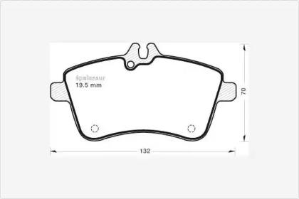 MGA 729 Колодки гальмівні