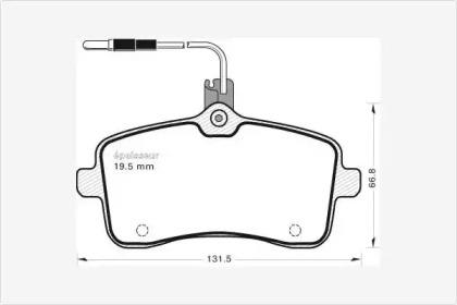 MGA 732 Колодки гальмівні MGA 732 Колодки гальмівні