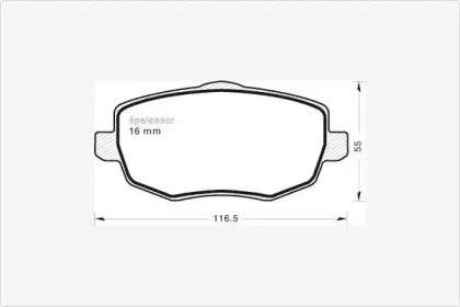 MGA 736 Brake pads MGA 736 Brake pads