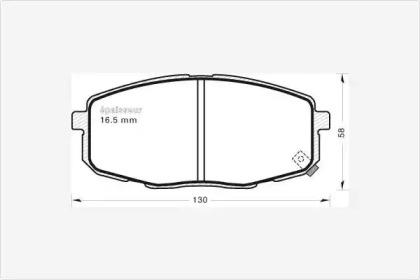 MGA 741 Колодки гальмівні