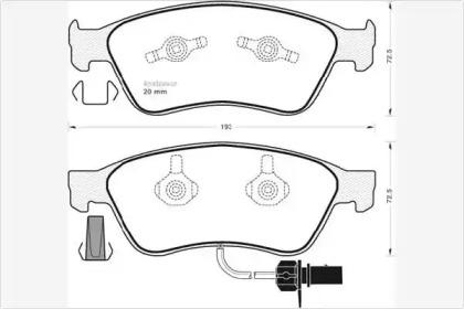 MGA 746 Brake pads MGA 746 Brake pads