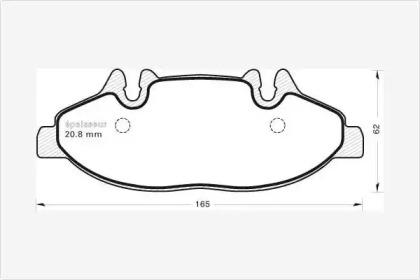 MGA 748 Brake pads MGA 748 Brake pads