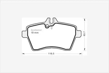 MGA 749 Колодки гальмівні