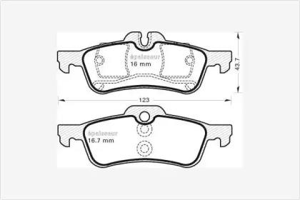 MGA 766 Колодки гальмівні MGA 766 Колодки гальмівні