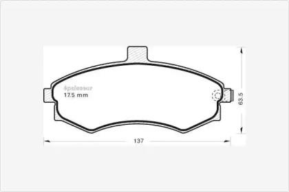 MGA 769 Колодки гальмівні