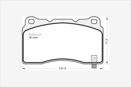 MGA 773 Колодки гальмівні MGA 773 Колодки гальмівні