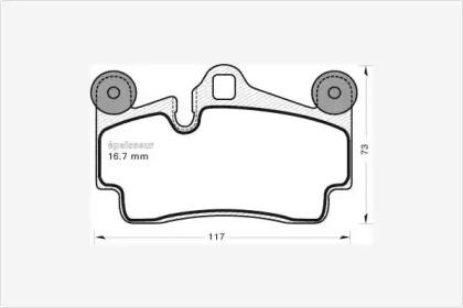 MGA 781 Brake pads MGA 781 Brake pads