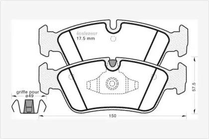 MGA 795 Brake pads MGA 795 Brake pads