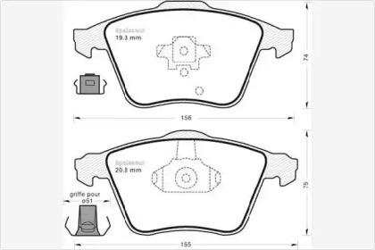 MGA 799 Колодки гальмівні