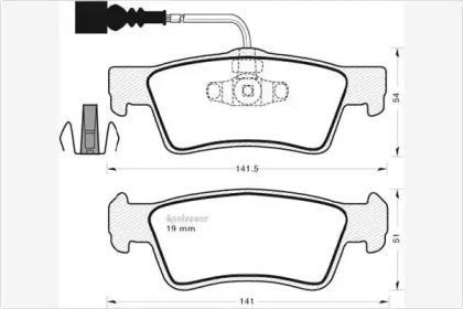 MGA 801 Колодки гальмівні