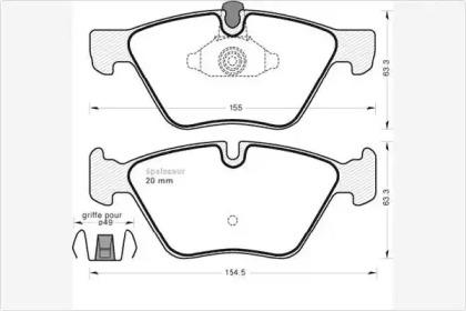 MGA 838 Колодки гальмівні MGA 838 Колодки гальмівні