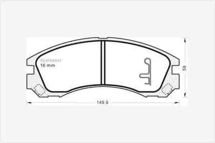 MGA 841 Brake pads MGA 841 Brake pads