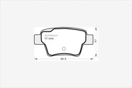 MGA 842 Brake pads MGA 842 Brake pads