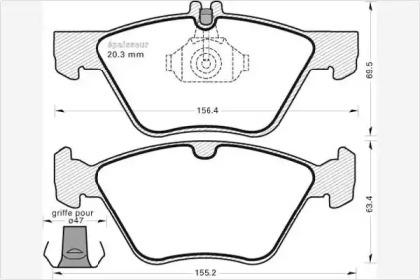 MGA 866 Brake pads MGA 866 Brake pads