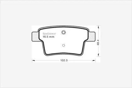 MGA 867 Колодки гальмівні