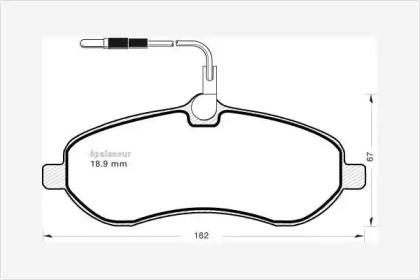 MGA 878 Brake pads MGA 878 Brake pads