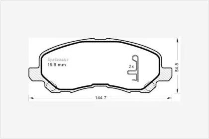 MGA 884 Колодки гальмівні MGA 884 Колодки гальмівні