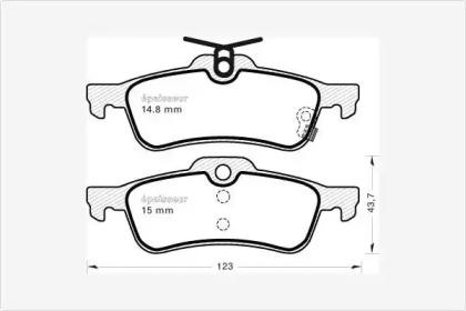 MGA 890 Колодки гальмівні