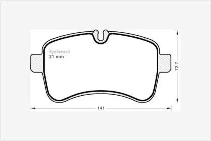 MGA 891 Brake pads MGA 891 Brake pads