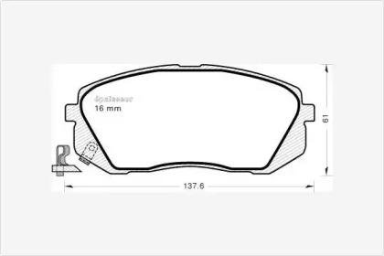 MGA 905 Brake pads MGA 905 Brake pads