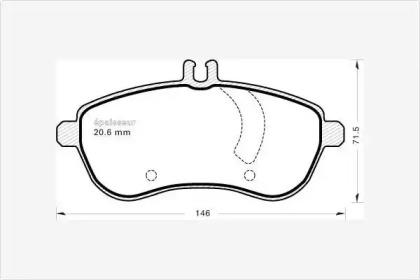 MGA 912 Brake pads MGA 912 Brake pads