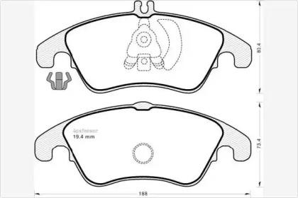 MGA 913 Brake pads MGA 913 Brake pads