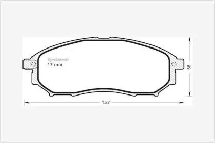 MGA 938 Brake pads MGA 938 Brake pads
