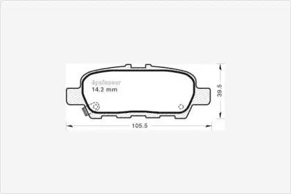 MGA 939 Колодки гальмівні
