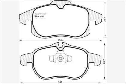 MGA 943 Колодки гальмівні MGA 943 Колодки гальмівні