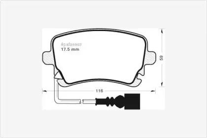 MGA 947 Brake pads MGA 947 Brake pads