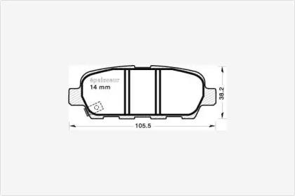 MGA 954 Колодки гальмівні