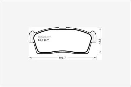 MGA 957 Brake pads MGA 957 Brake pads