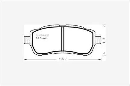 MGA 961 Колодки гальмівні