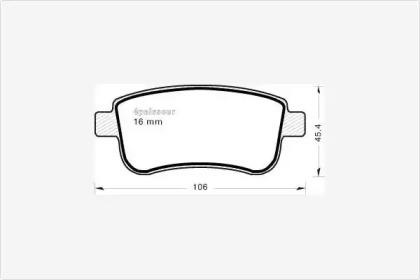 MGA 966 Brake pads MGA 966 Brake pads