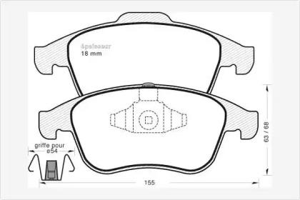 MGA 968 Колодки гальмівні MGA 968 Колодки гальмівні