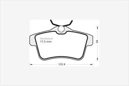 MGA 975 Колодки гальмівні MGA 975 Колодки гальмівні