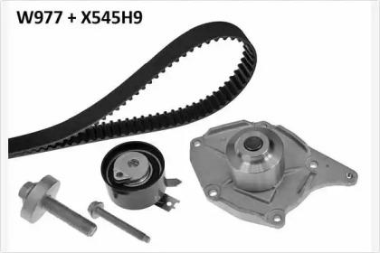 MGA 977K1 Комплект ременя ГРМ з водяним насосом і роликами