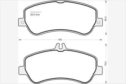 MGA 978 Brake pads MGA 978 Brake pads