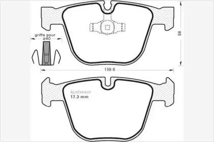 MGA 981 Brake pads MGA 981 Brake pads