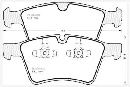 MGA 984 Колодки тормозные