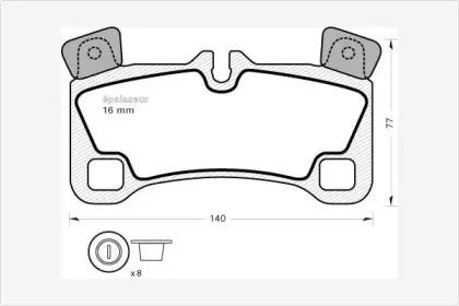 MGA 992 Brake pads MGA 992 Brake pads