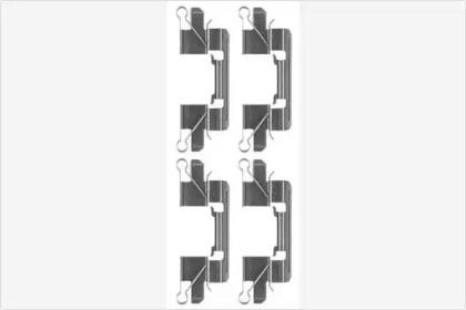 MGA A321 Комплект монтажный дисковых тормозных колодок MGA A321 Комплект монтажный дисковых тормозных колодок