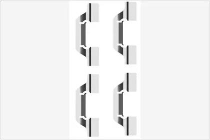 MGA A365 Комплект монтажный дисковых тормозных колодок MGA A365 Комплект монтажный дисковых тормозных колодок
