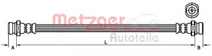 Metzger 4110544 Hose assy brake Metzger 4110544 Hose assy brake