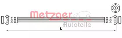 Metzger 4110640 Hose assy brake