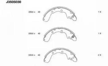 Nipparts J3505030 Brake pads