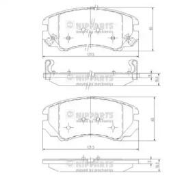 Nipparts J3600541 Brake pads Nipparts J3600541 Brake pads