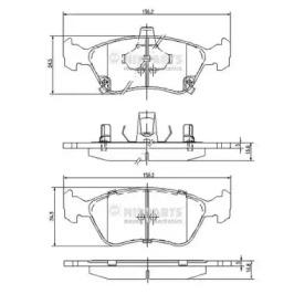 Nipparts J3602080 Brake pads Nipparts J3602080 Brake pads