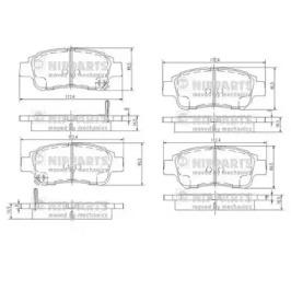 Nipparts J3602086 Brake pads Nipparts J3602086 Brake pads