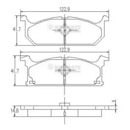 Nipparts J3608004 Brake pads Nipparts J3608004 Brake pads